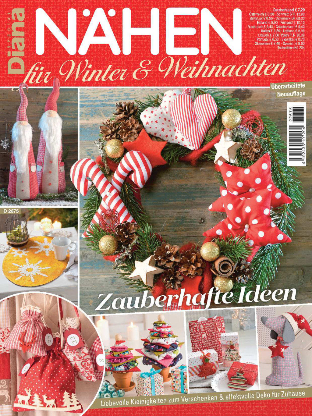 XXL-Bundle Nähen für Weihnachten + Extra Geschenketüte Klassisches Motiv