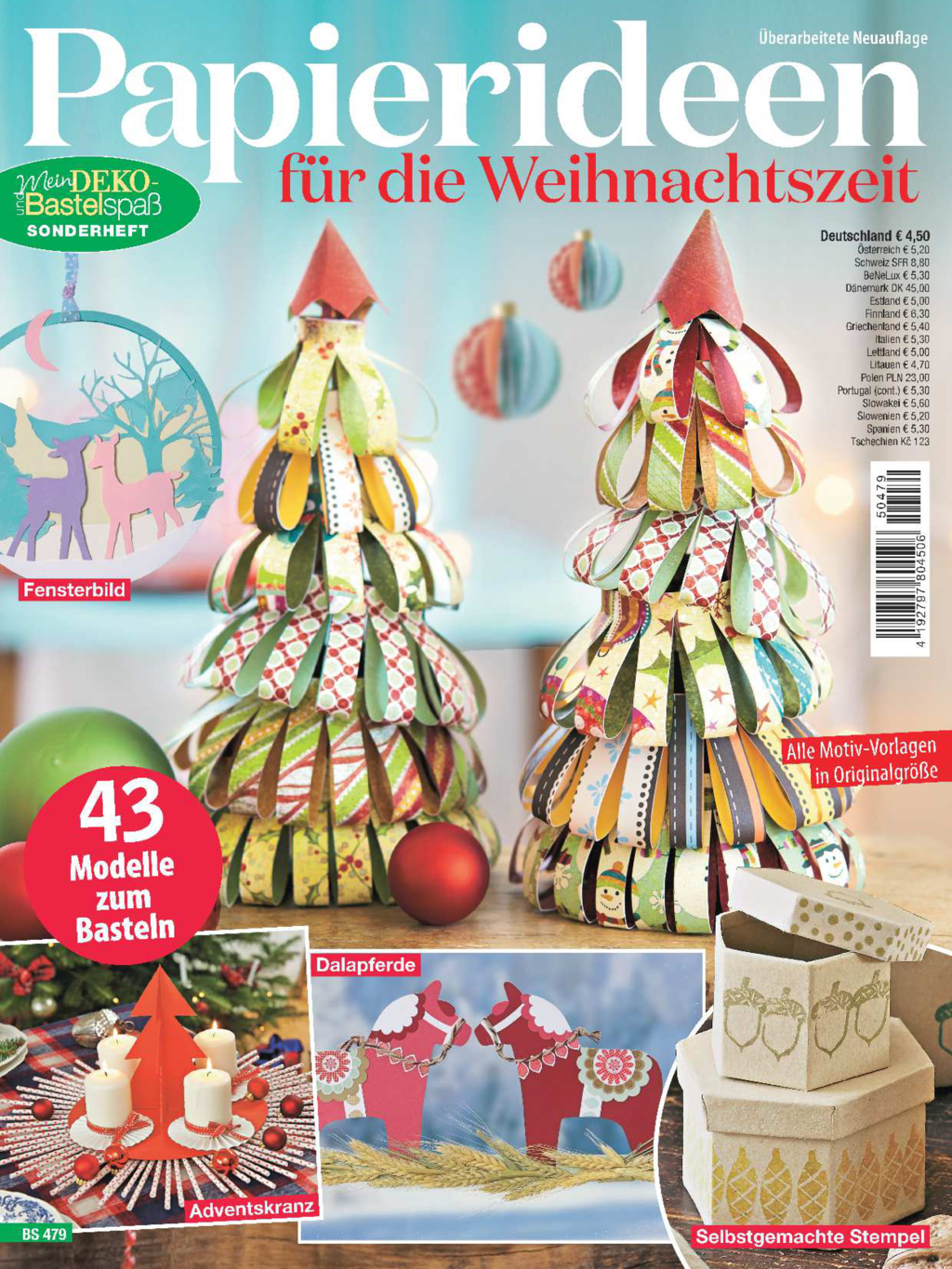 Magazin Produktbild: Mein Deko- und Bastelspaß Sonderheft BS 479 - Papierideen für die Weihnachtszeit