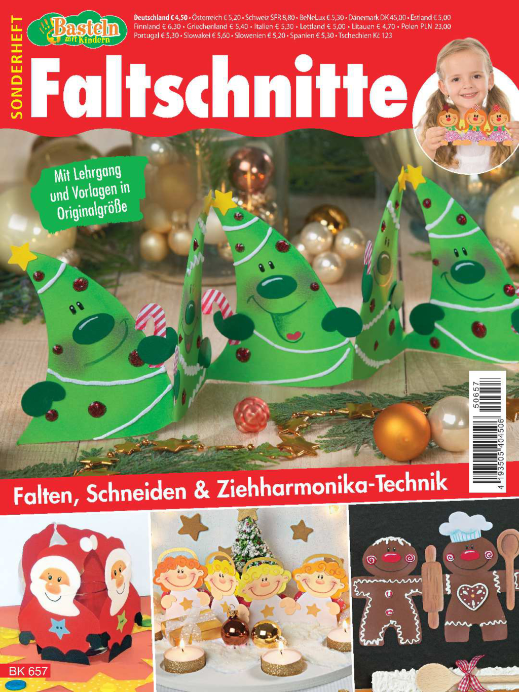 Basteln mit Kindern Sonderheft BK 657 - Weihnachtliche Faltschnitte Magazin Produktbild: Basteln mit Kindern Sonderheft BK 657 - Weihnachtliche Faltschnitte