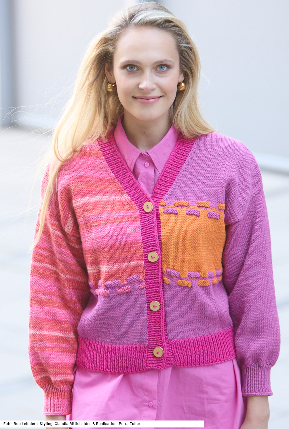 Modellansicht Bild 2: Jacke mit V-Ausschnitt