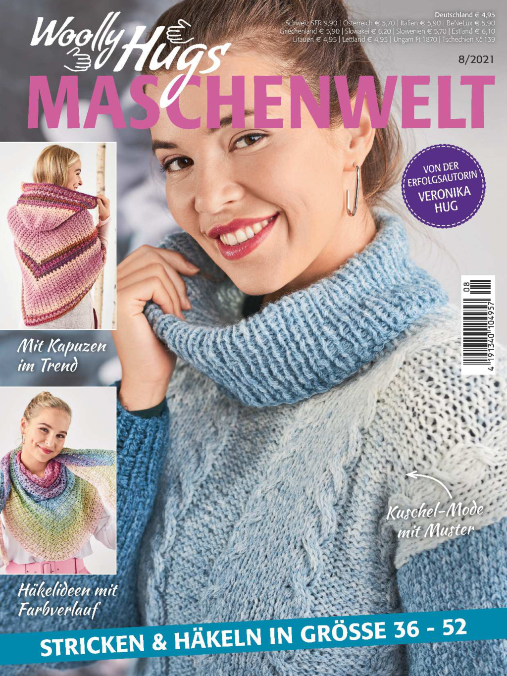 Woolly Hugs Maschenwelt  Nr. 8/2021 - Stricken & Häkeln in Grösse 36 - 52