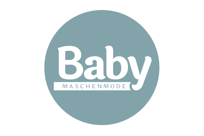 Markenlogo grau Baby Maschenmode