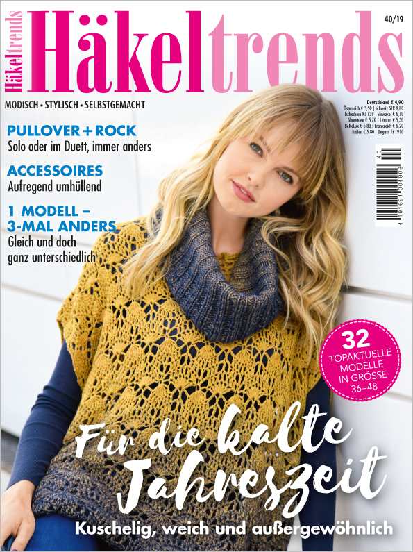 Häkeltrends Nr. 40/2019 - Für die kalte Jahreszeit Häkeltrends Nr. 40/2019 - Für die kalte Jahreszeit