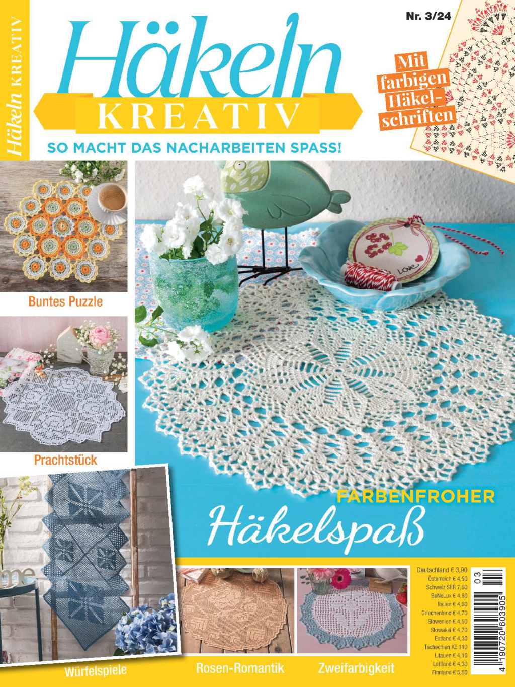 Häkeln kreativ 03/2024 - Farbenfroher Häkelspaß Magazin Produktbild: Häkeln kreativ 03/2024 - Farbenfroher Häkelspaß