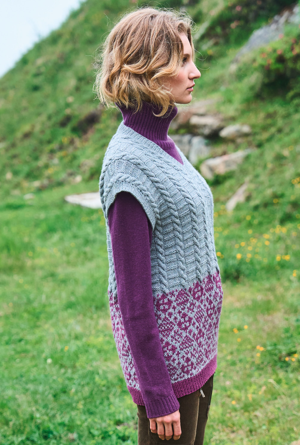 Modellansicht Bild 5: Pullunder mit Jacquardblende