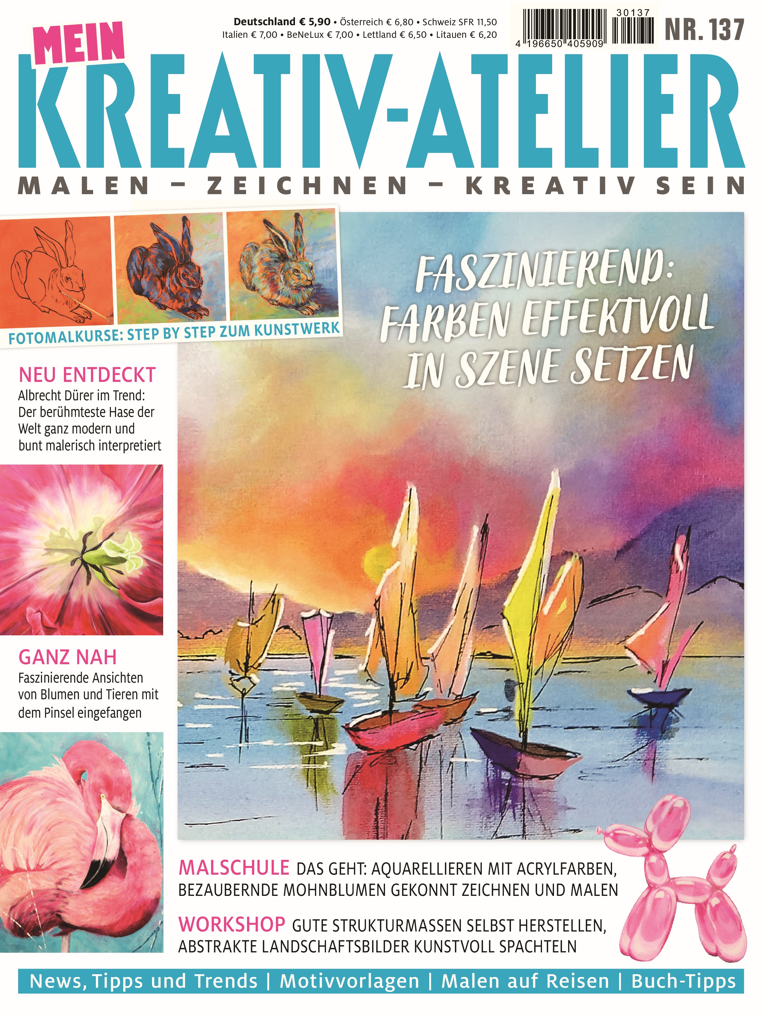 Magazin Produktbild: Mein Kreativ-Atelier Nr. 137 - Faszinierend: Farben effektvoll in Szene setzen