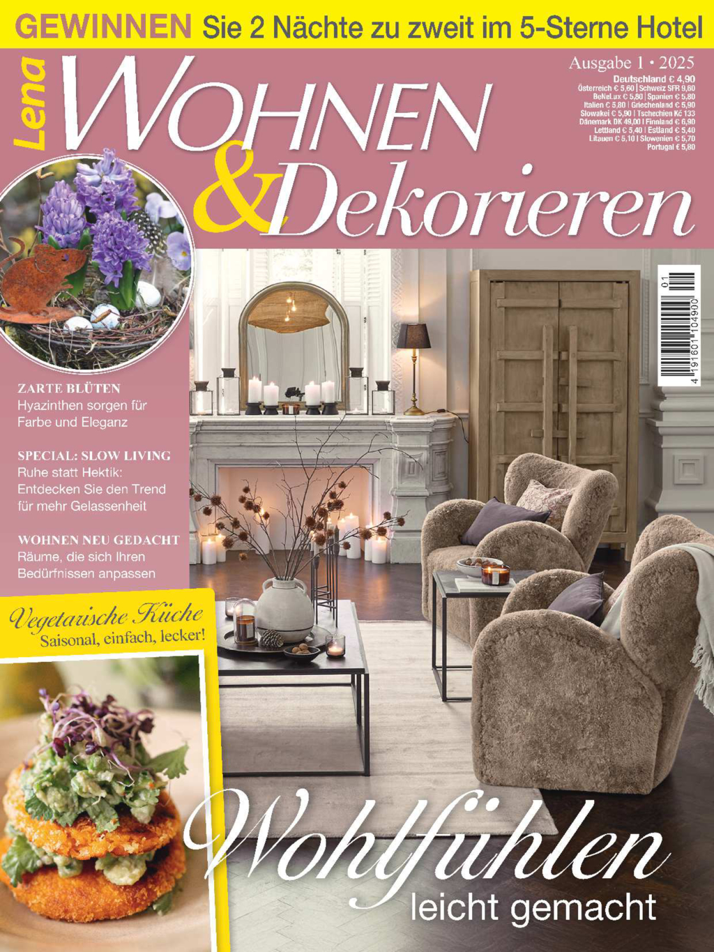 Magazin Produktbild: Lena Wohnen & Dekorieren Nr. 1/2025 - Wohlfühlen leicht gemacht