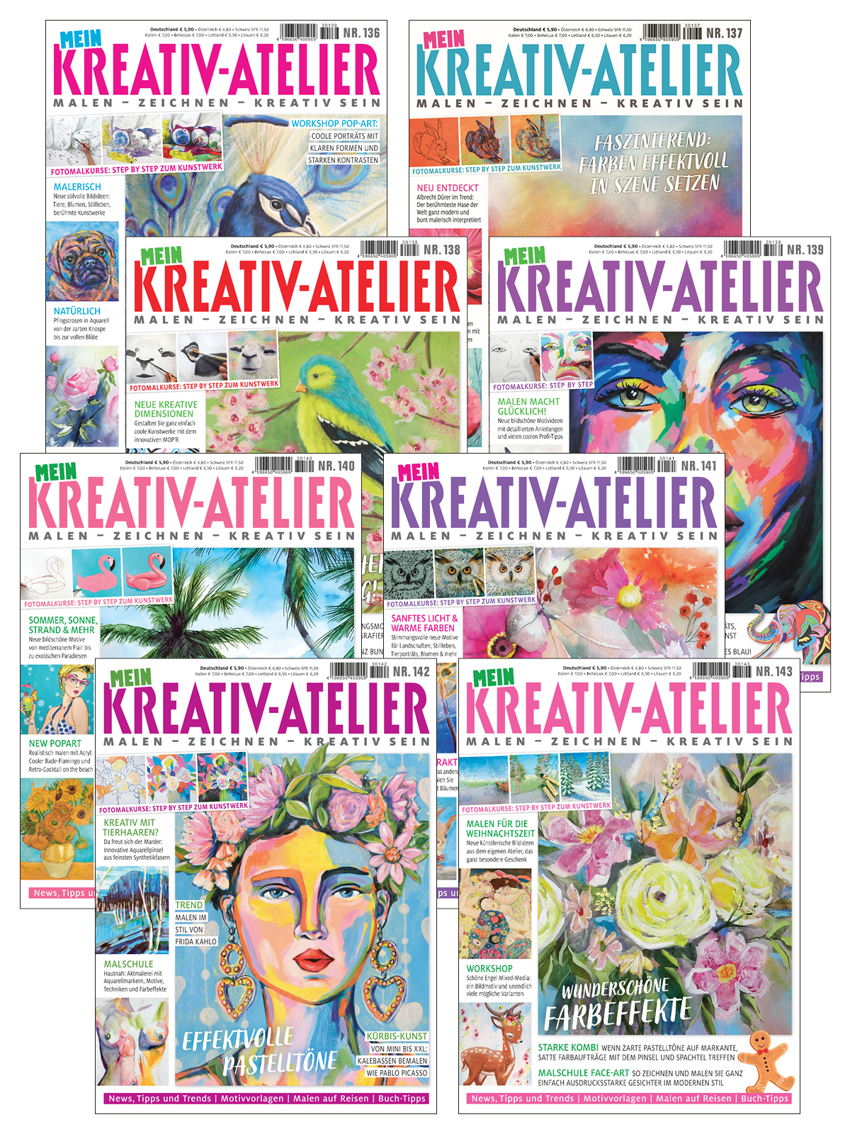 Mein Kreativ Atelier E-Paper-Archiv 2023-alle Ausgaben als E-Paper-Sparpaket Magazin Produktbild: Mein Kreativ Atelier E-Paper-Archiv 2023-alle Ausgaben als E-Paper-Sparpaket