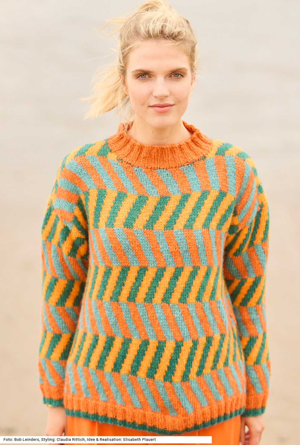 Modellansicht Bild 2: Pullover mit Jacquardmuster