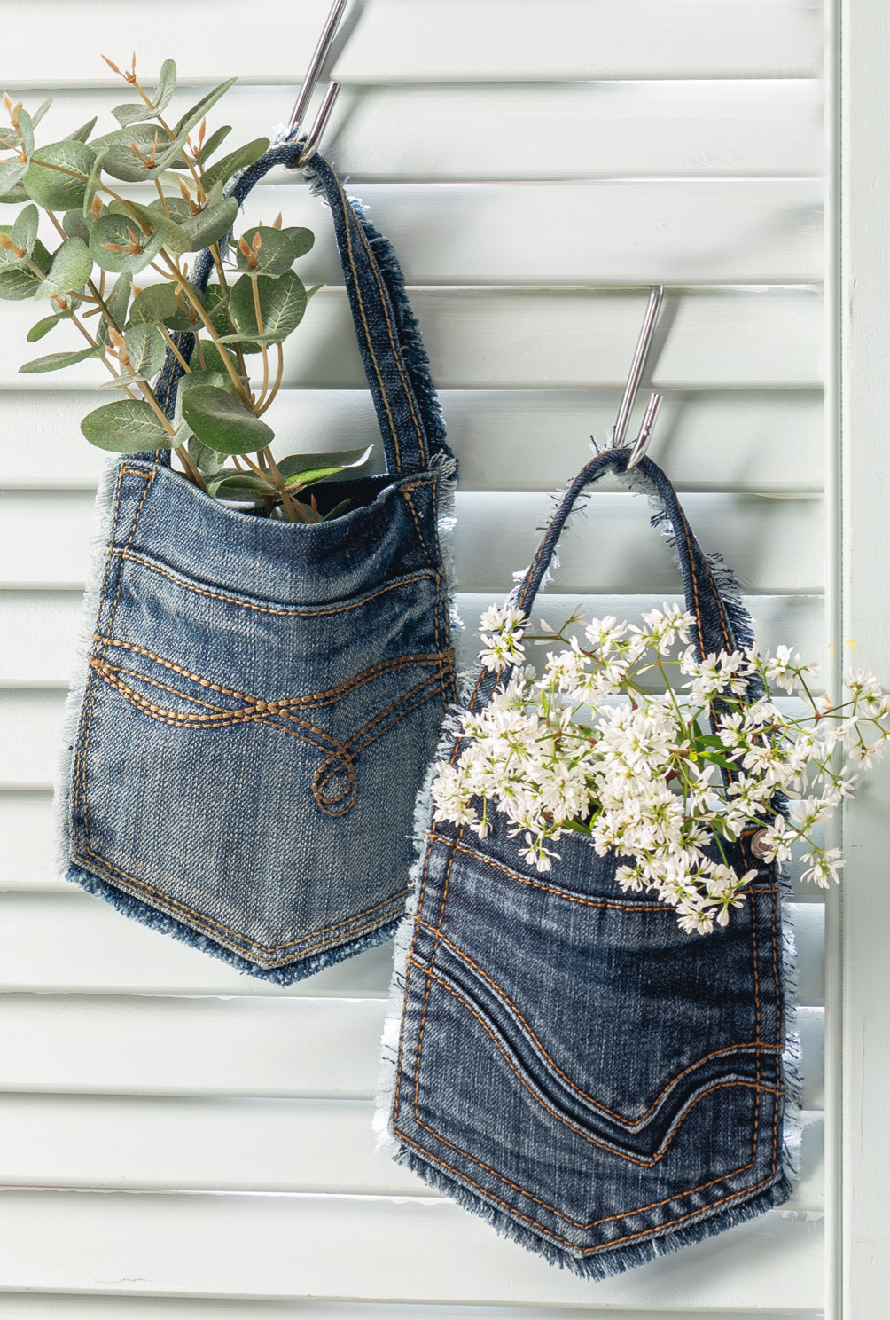 Modellansicht Bild 10: Set aus Teppich und Übertopfen aus recyceltem Jeansstoff