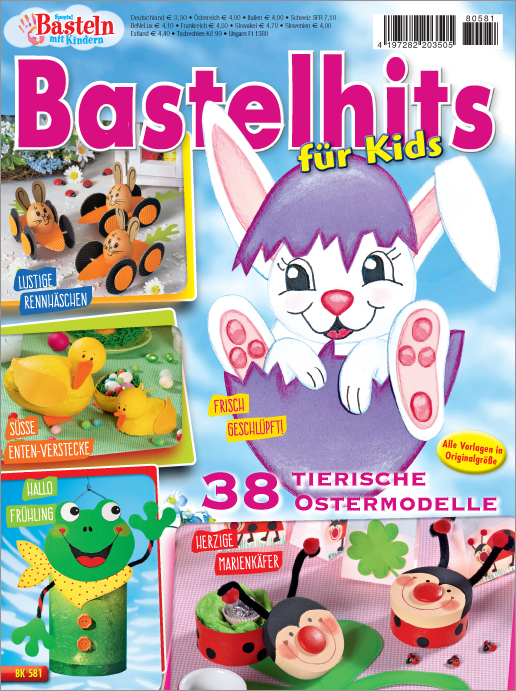 Magazin Produktbild: Basteln mit Kindern Spezial BK581- Bastelhits für Kids