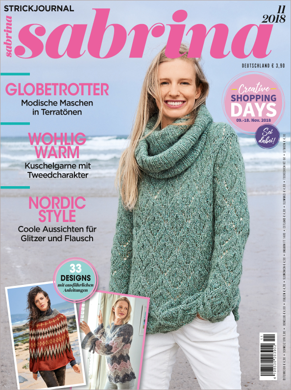 Magazin Produktbild: Sabrina Nr. 11/2018 - 33 Designs mit ausführlichen Anleitungen