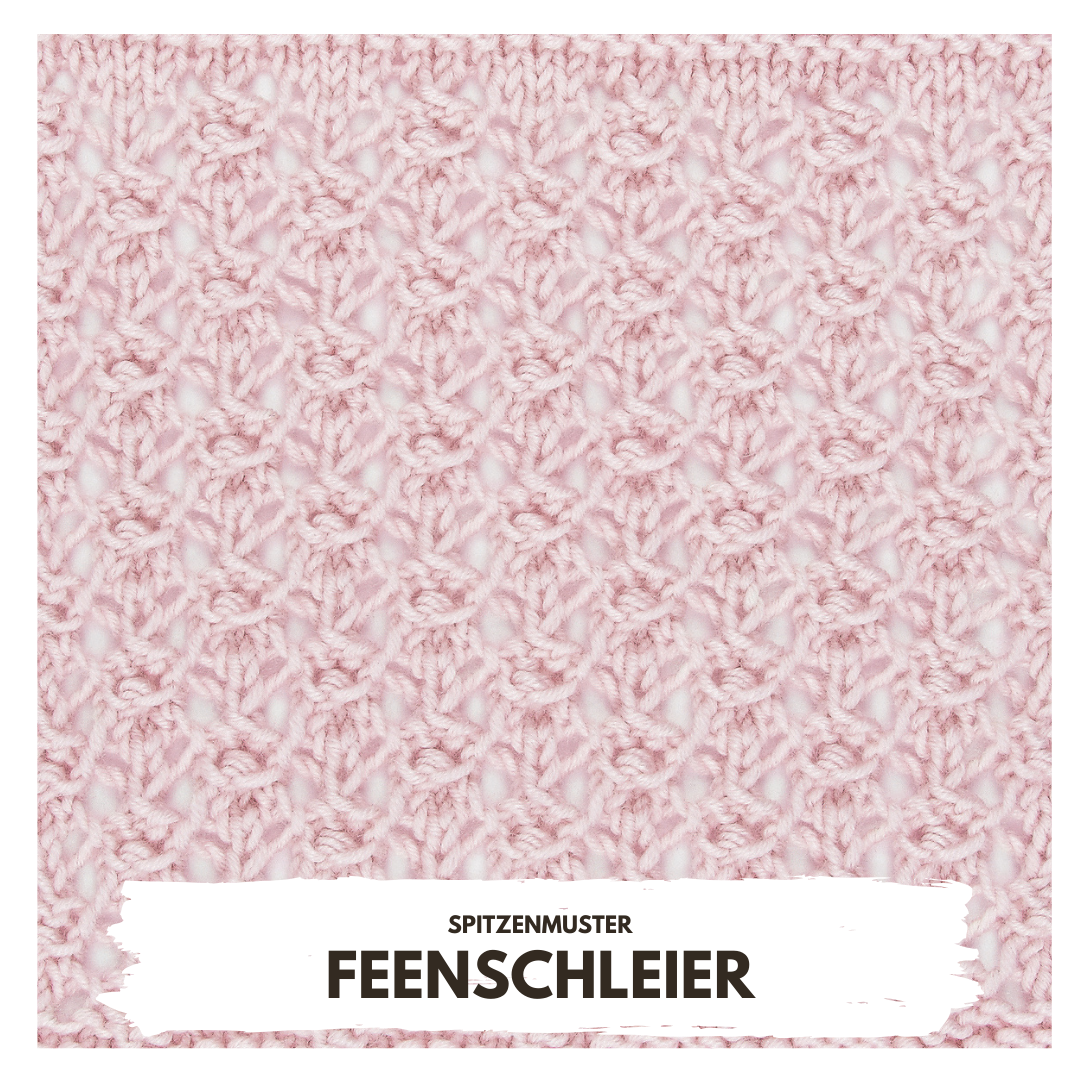 Feines, rosa Spitzenmuster; handgemacht mit dekorativen Maschen. Elegant und modern im DIY-Stil.