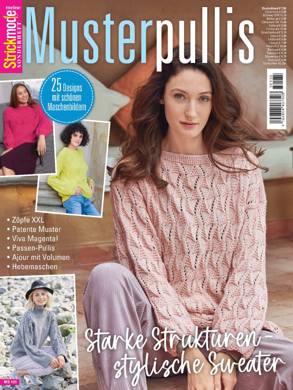 Meine Strickmode Sonderheft MS 135 - Musterpullis Magazin Produktbild: Meine Strickmode Sonderheft MS 135 - Musterpullis