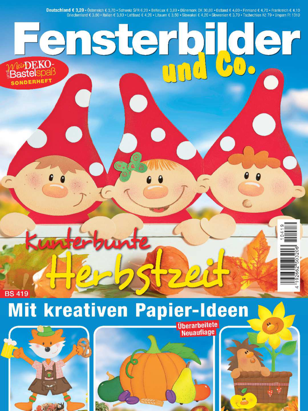 Magazin Produktbild: Mein Deko- und Bastelspaß Sonderheft Nr. BS 419 - Kunterbunte Herbstzeit