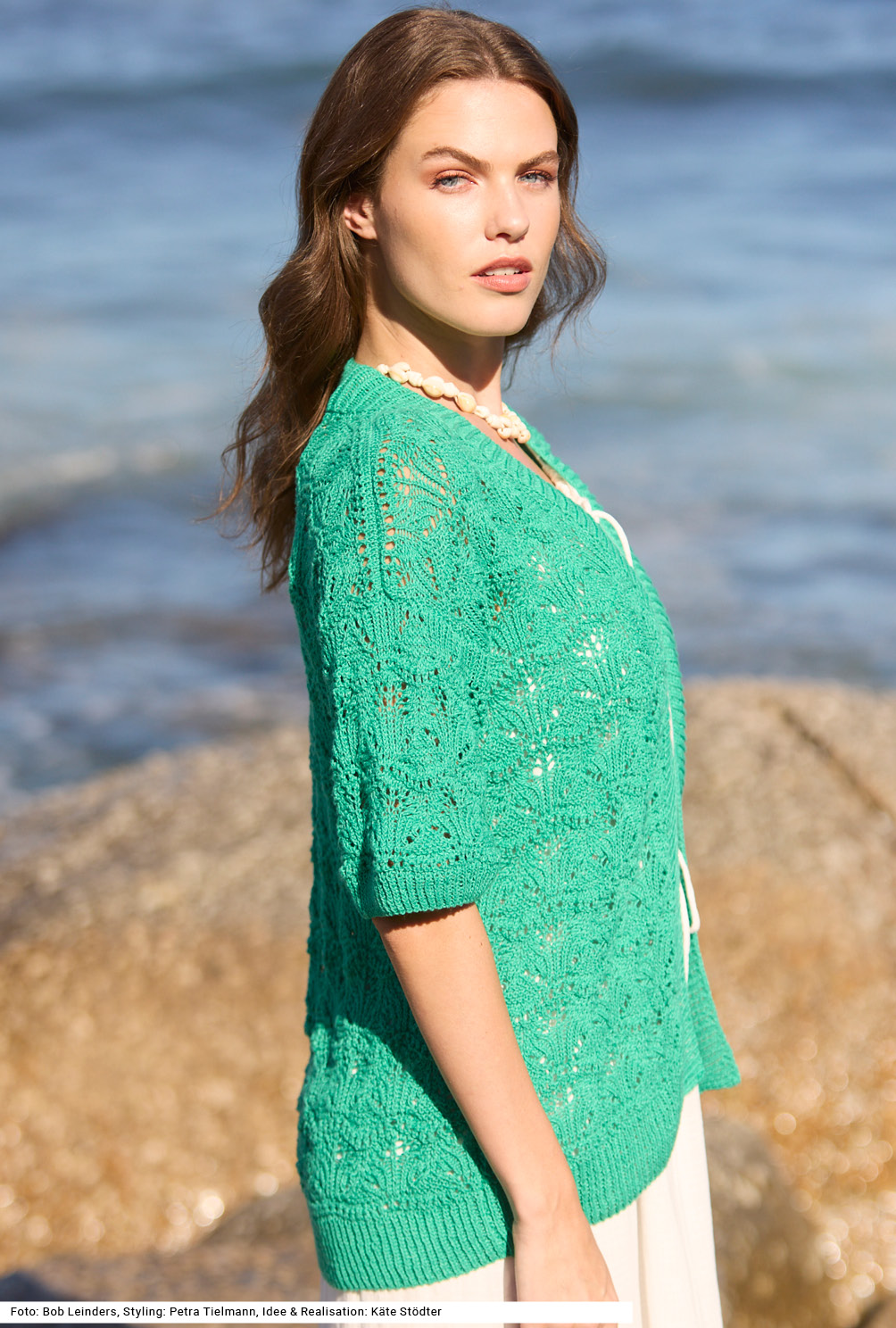 Modellansicht Bild 4: Jacke mit Ajourmuster