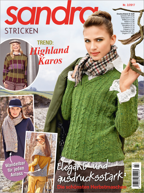 Sandra Nr. 03/2017 - Elegant und ausdrucksstark: Die schönsten Herbstmaschen Magazin Produktbild: Sandra Nr. 3/2017 - Elegant und ausdrucksstark: Die schönsten Herbstmaschen