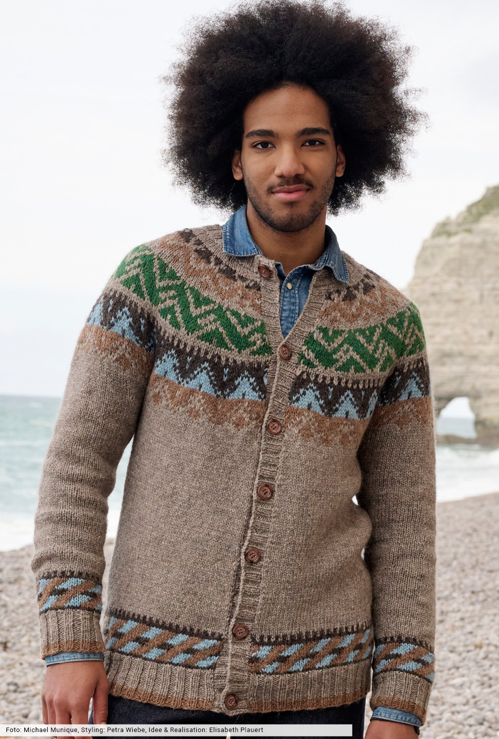 Modellansicht Bild 2: Jacke mit Jacquardpasse