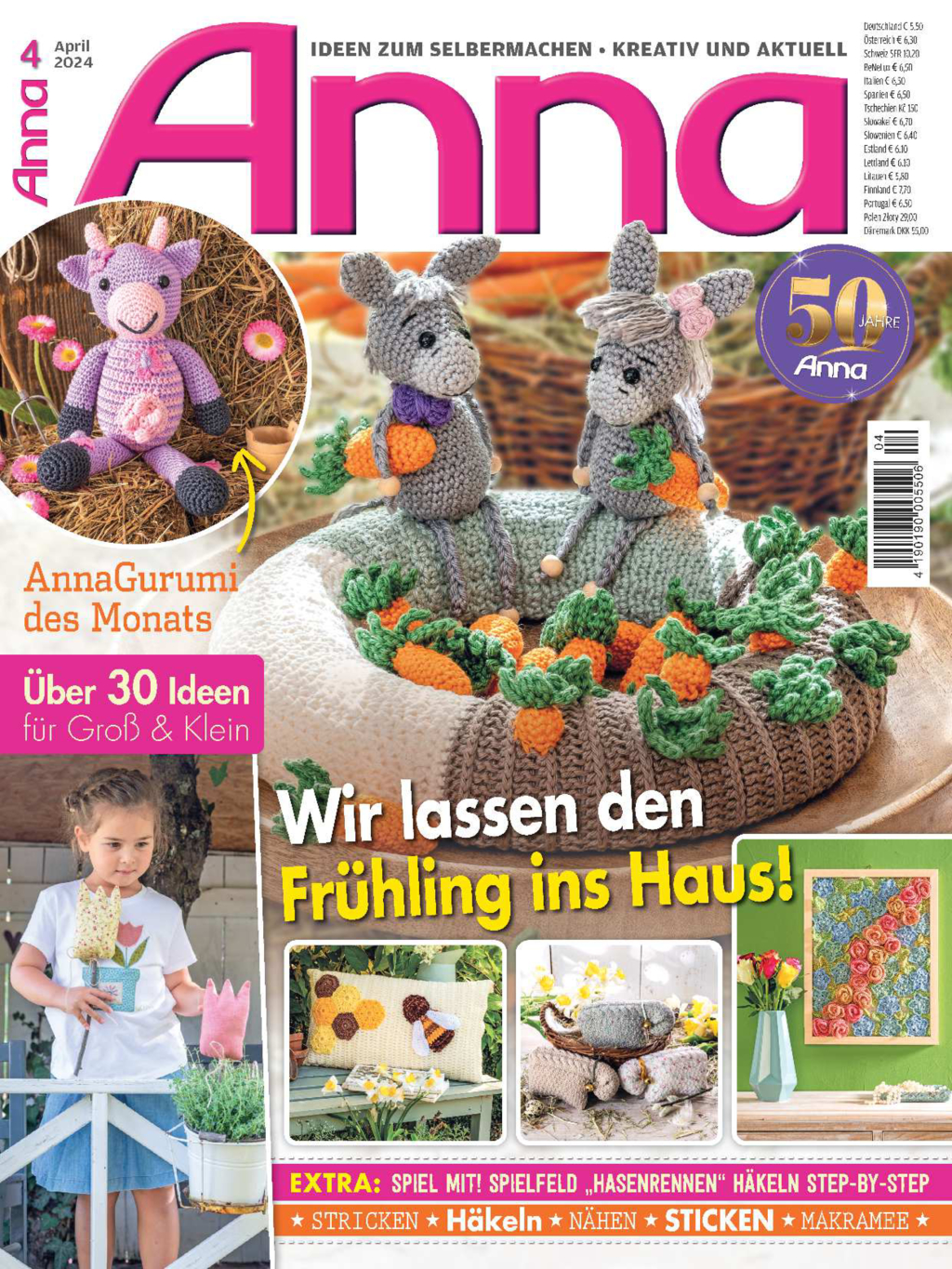 Magazin Produktbild: Anna Nr. 4/2024 - Wir lassen den Frühling ins Haus!