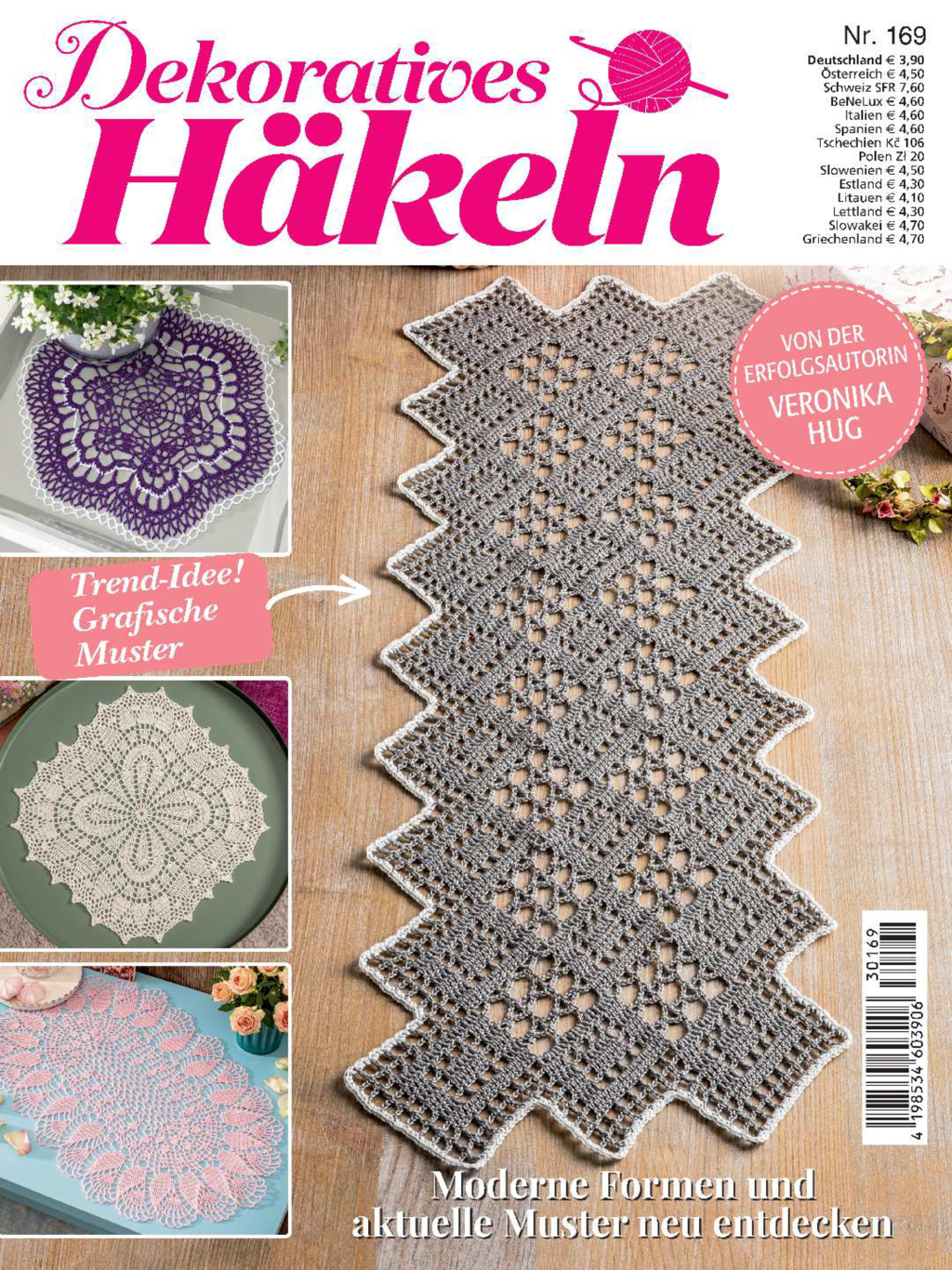Dekoratives Häkeln Nr. 169 - Moderne Formen und aktuelle Muster neu entdecken Magazin Produktbild: Dekoratives Häkeln Nr. 169 - Moderne Formen und aktuelle Muster neu entdecken