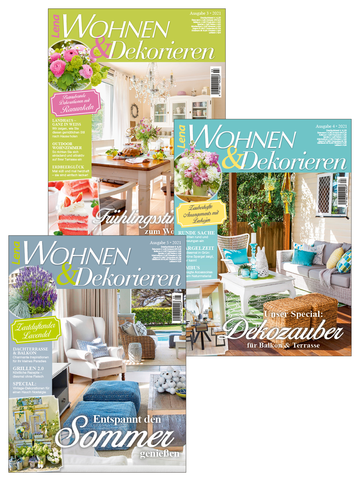 Zuhause Bundle ZuBu4/22: Lena Wohnen & Dekorieren 21 003 + 21 004 + 21 005