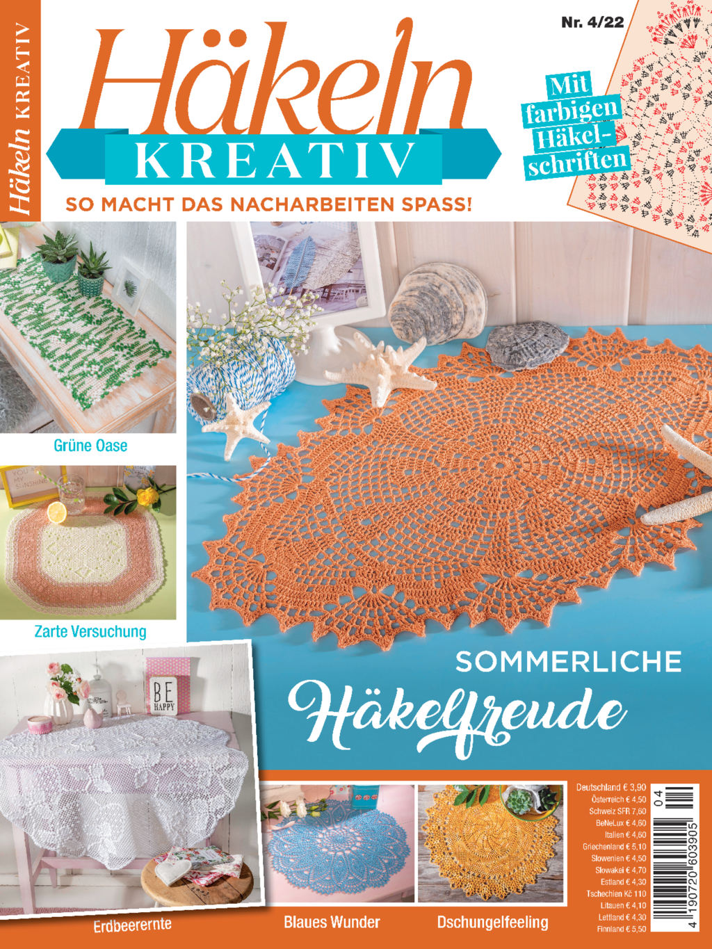 Häkeln kreativ Nr. 04/2022 - Sommerliche Häkelfreude Magazin Produktbild: Häkeln kreativ 04/2022 - Sommerliche Häkelfreude