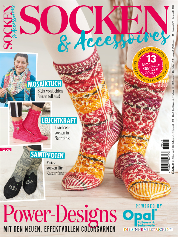 E-Paper: Socken & Accessoires - Power-Designs mit den neuen, effektvollen Colorgarnen Magazin Produktbild: Socken & Accessoires - Power-Designs mit den neuen, effektvollen Colorgarnen