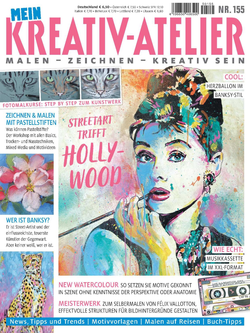 Magazin Produktbild: Mein Kreativ-Atelier Nr. 155 - Streetart trifft Hollywood