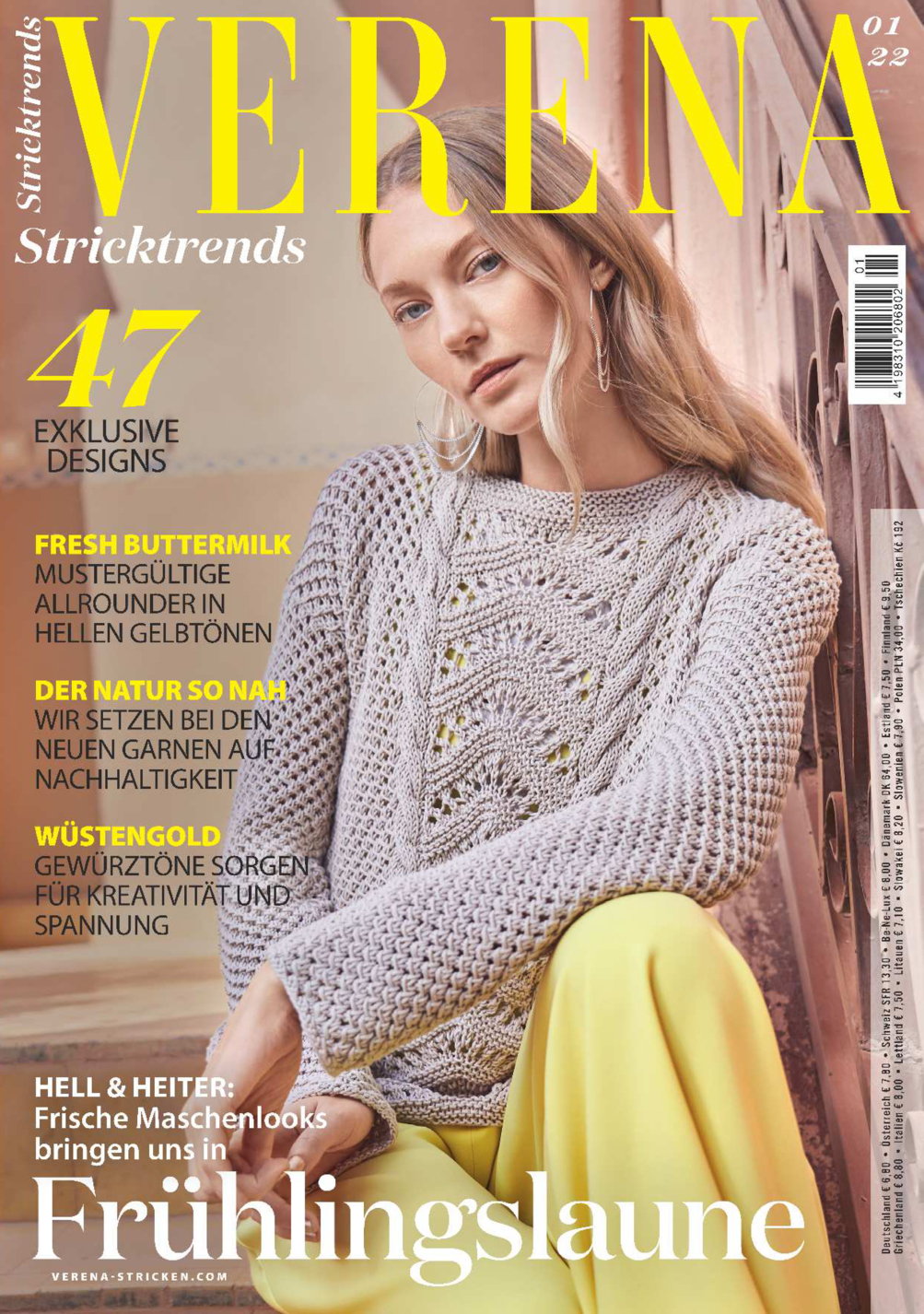 Magazin Produktbild: Verena Stricktrends 01/2022 - Hell & heiter: Frühlingslaune