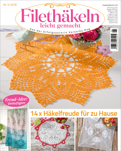 Filethäkeln leicht gemacht Nr. 05/2018 - 14 x Häkelfreude für zu Hause Filethäkeln leicht gemacht Nr. 05/2018 - 14 x Häkelfreude für zu Hause