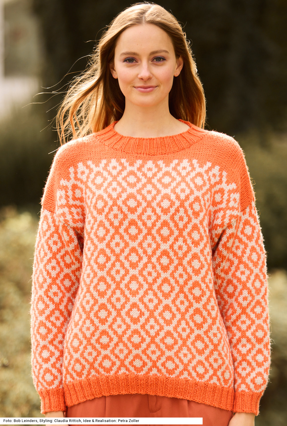 Modellansicht Bild 2: Pulli mit Jacquardmuster