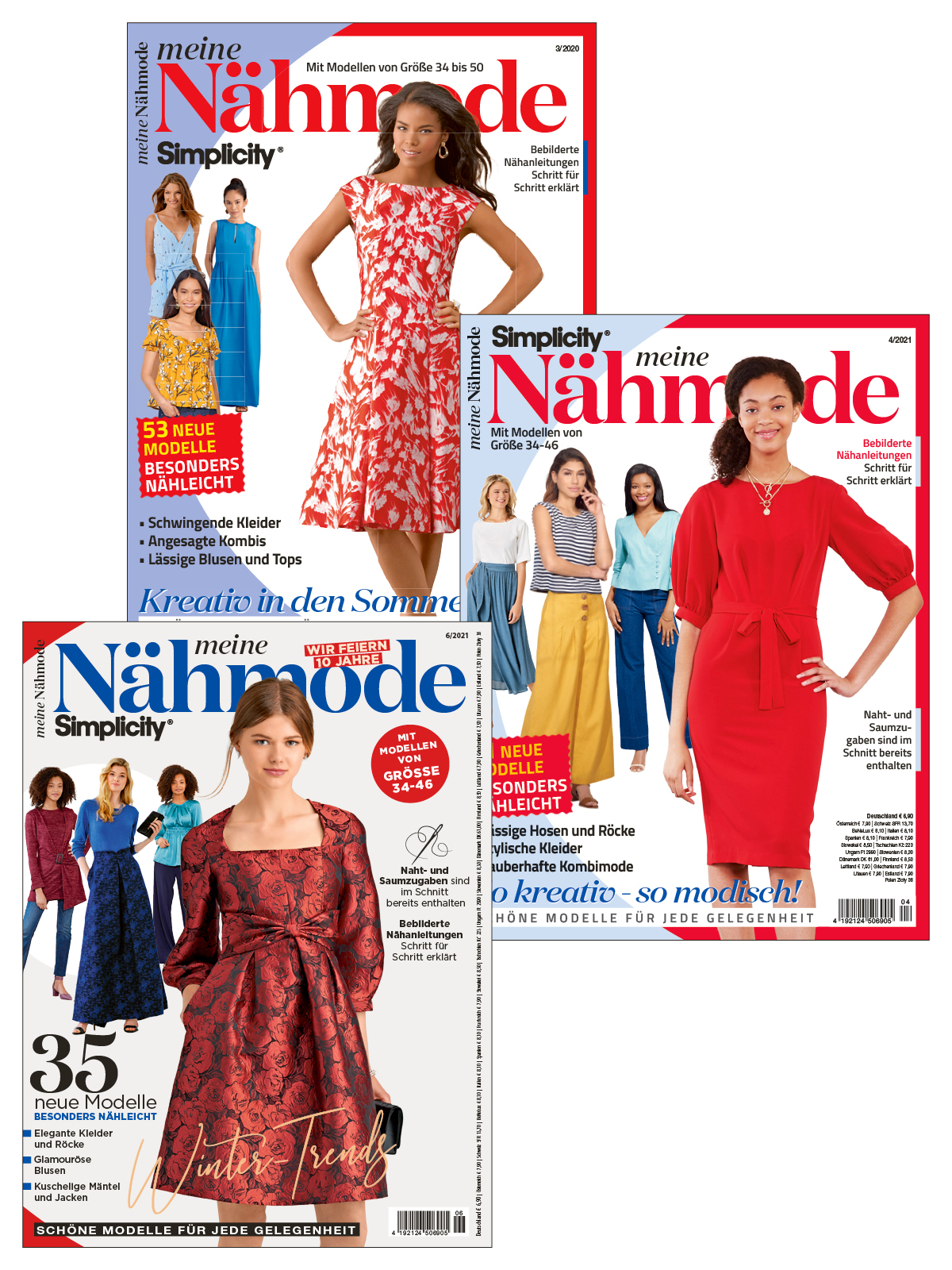 Näh Bundle NBu28/22: Meine Nähmode 20 003 + 21 004 + 21 006