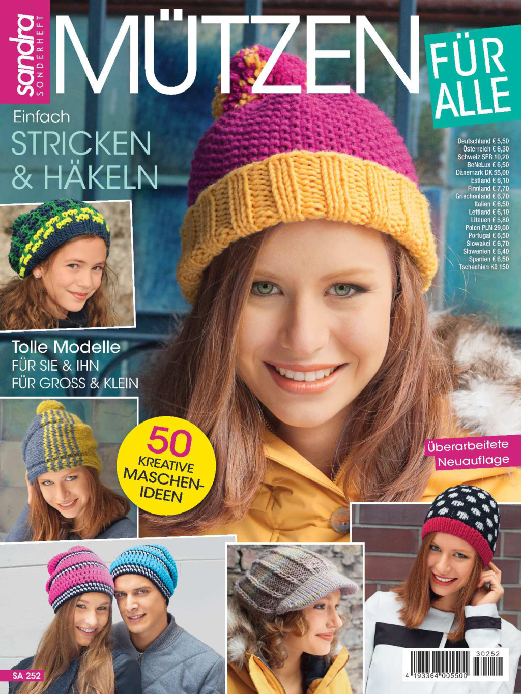 Sandra Sonderheft SA 252 - Mützen Magazin Produktbild: Sandra Sonderheft SA 252 - Mützen