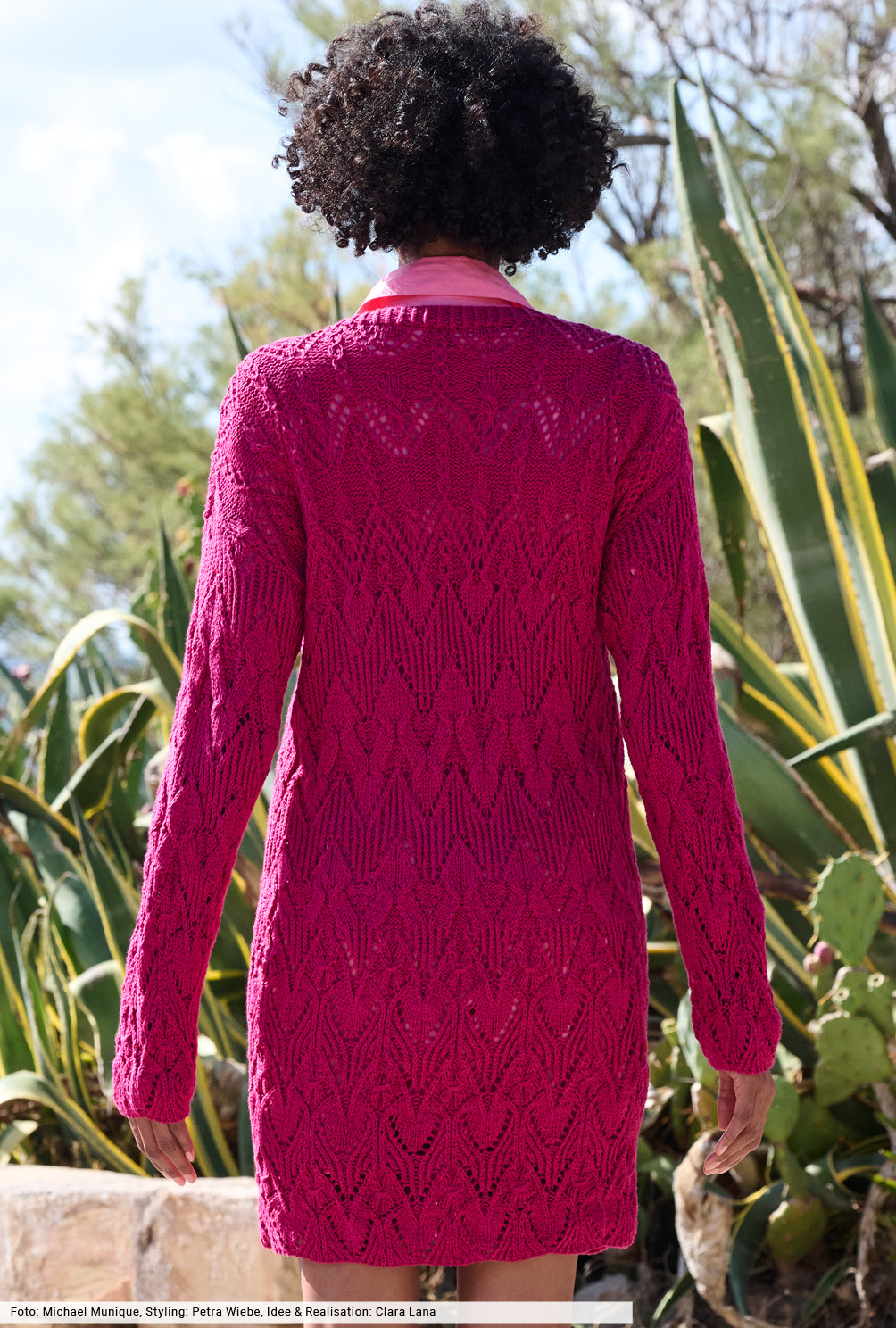 Modellansicht Bild 5: Longjacke in Pink