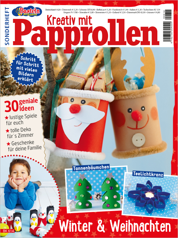 Basteln mit Kindern Sonderheft BK 614 - Kreativ mit Papierrollen Magazin Produktbild: Basteln mit Kindern Sonderheft - Kreativ mit Papierrollen