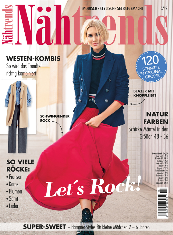 Magazin Produktbild: Nähtrends 8/19 - Let´s Rock!