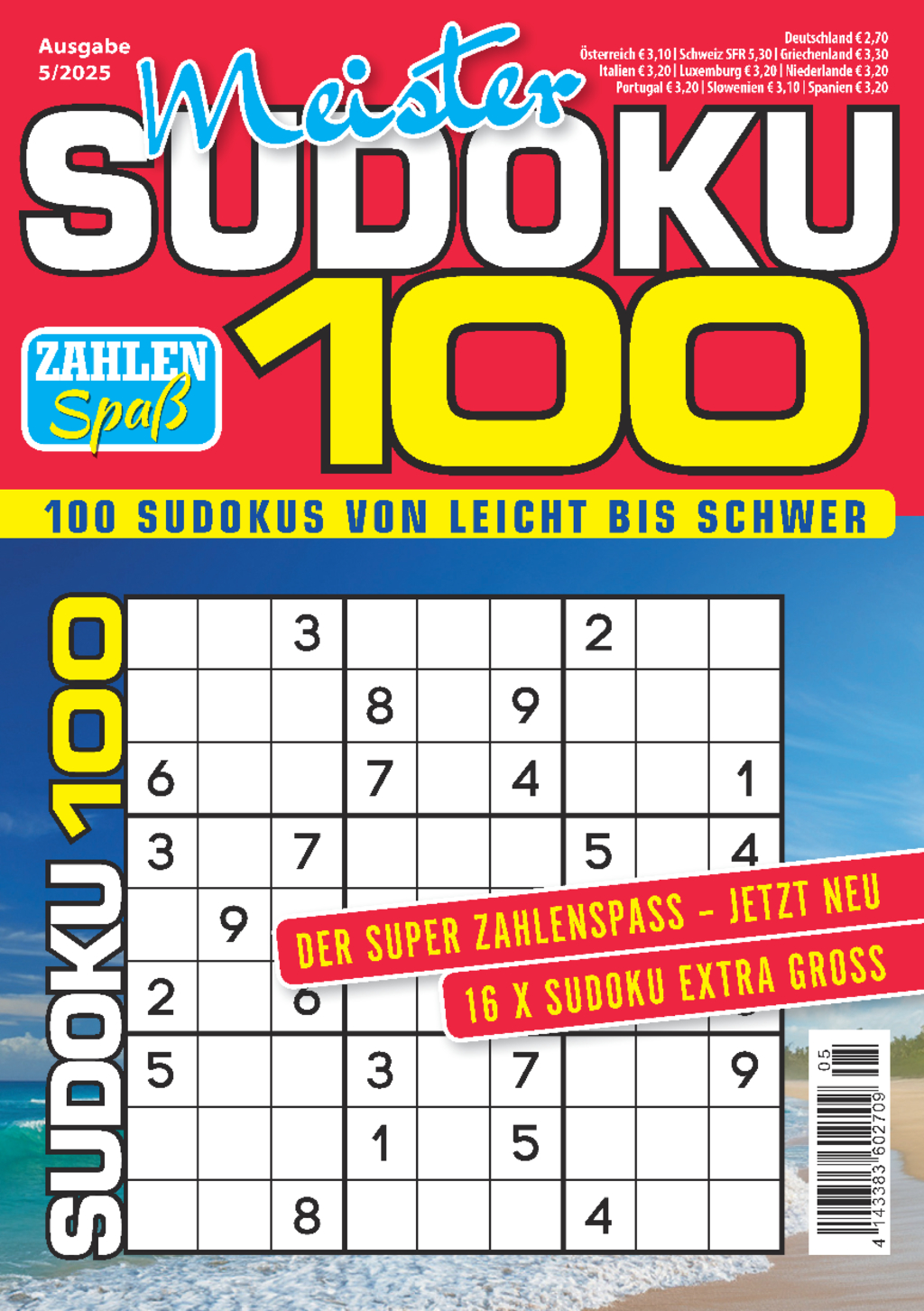 Meister Sudoku 100 05/2025 Magazin Produktbild: Meister Sudoku 100 05/2025