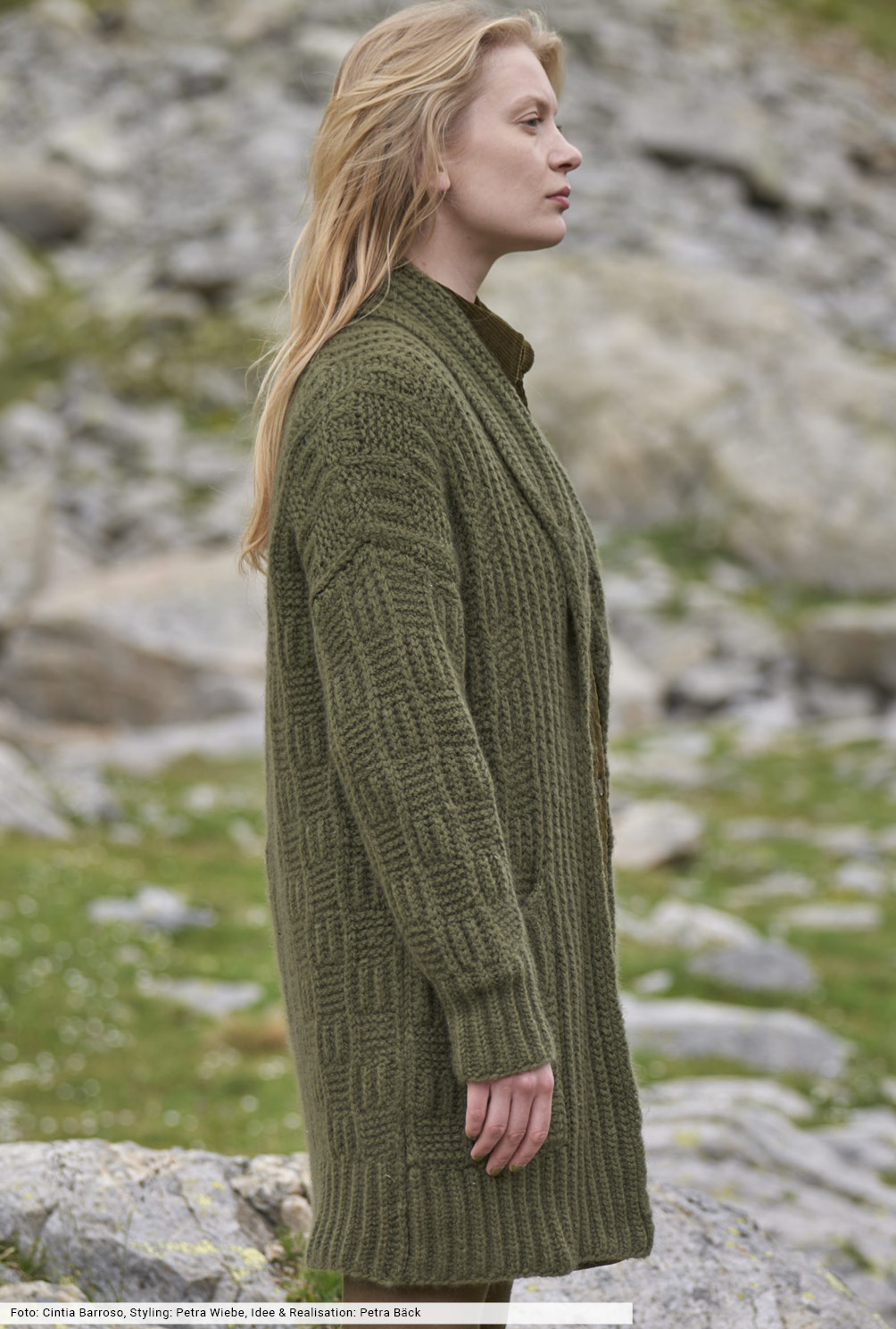 Modellansicht Bild 4: Patentmusterjacke mit Karostrukturen