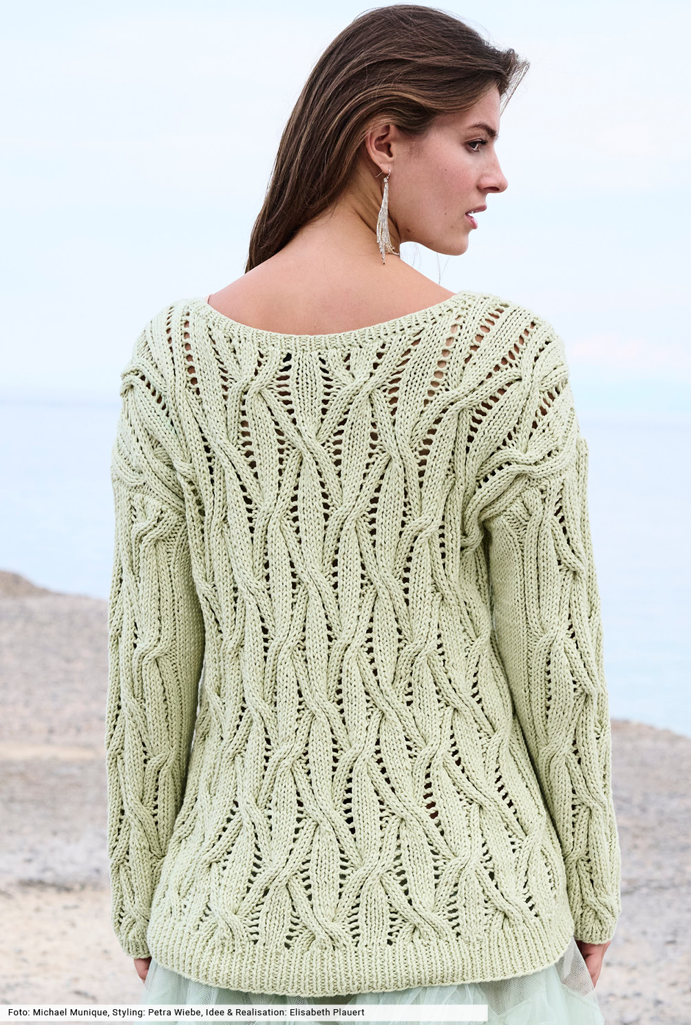 Modellansicht Bild 5: Pulli mit verkreuzten Maschen