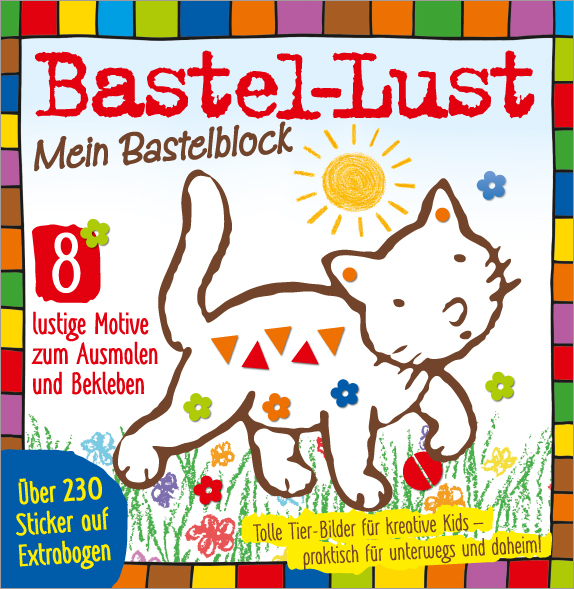Bastellust Nr. 32/2018 - Mein Bastelblock - Tiermotive Magazin Produktbild: Bastellust - Mein Bastelblock - Tiermasken - Tolle Tier-Bilder für kreative Kids