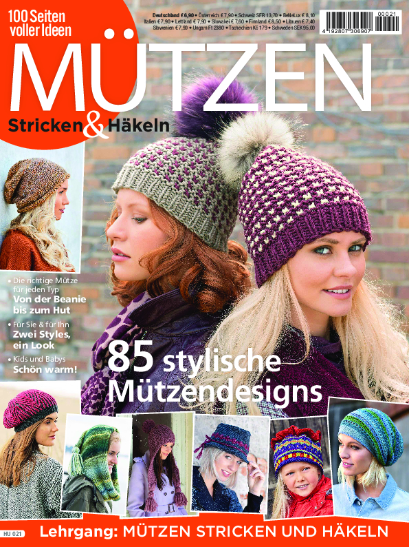 E-Paper: Hundert Seiten voller Ideen HU 021 - Mützen Magazin Produktbild: Hundert Seiten voller Ideen HU 021 - Mützen