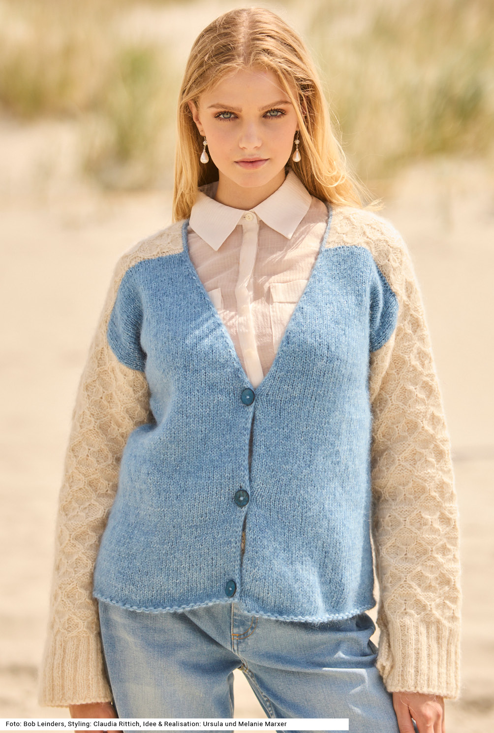 Modellansicht Bild 2: V-Ausschnitt-Jacke