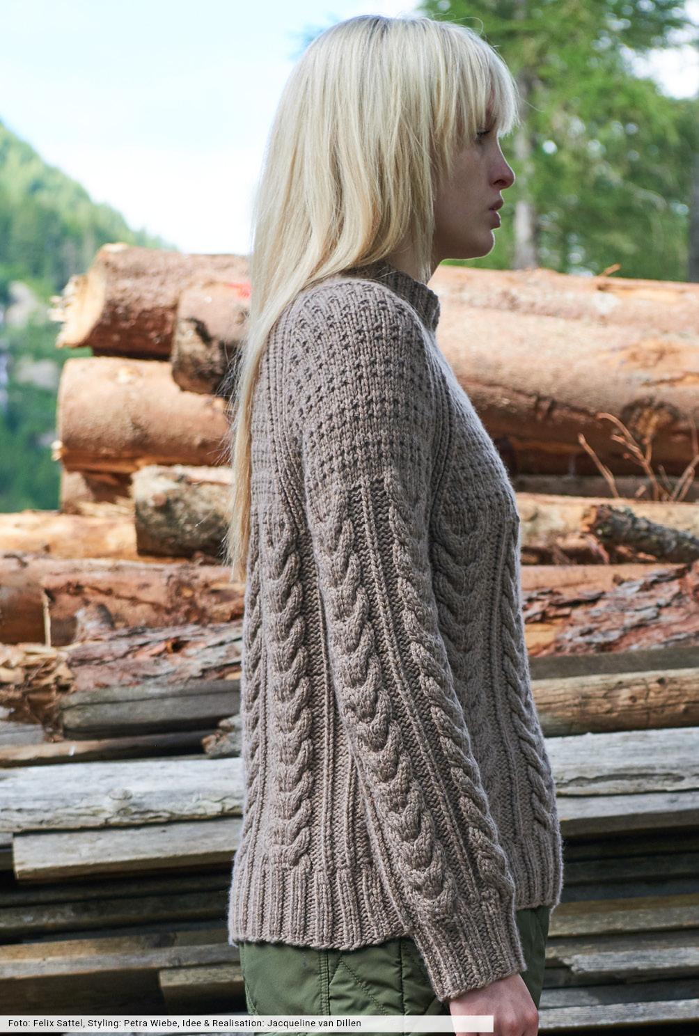 Modellansicht Bild 6: Raglanpulli im Mustermix