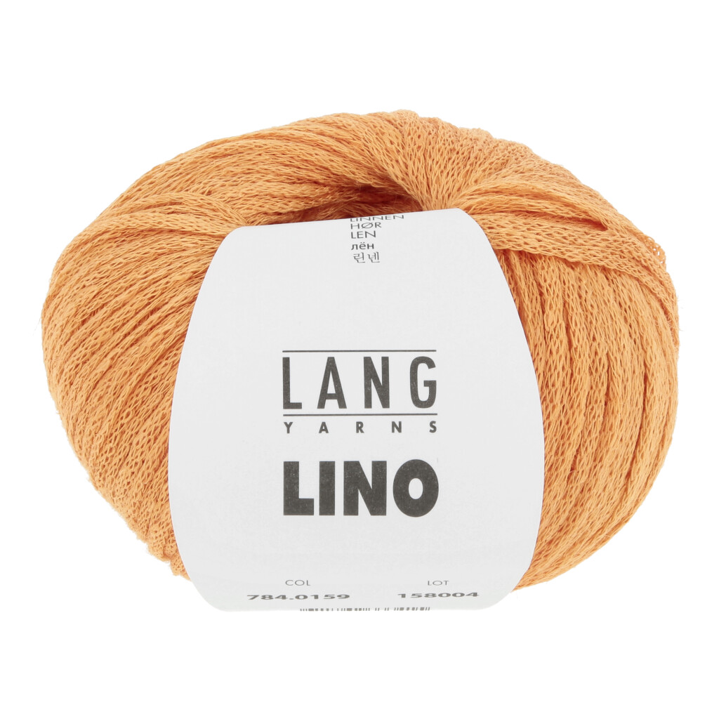 Garnbild LANGYARNS LINO Orange Nr. 0159