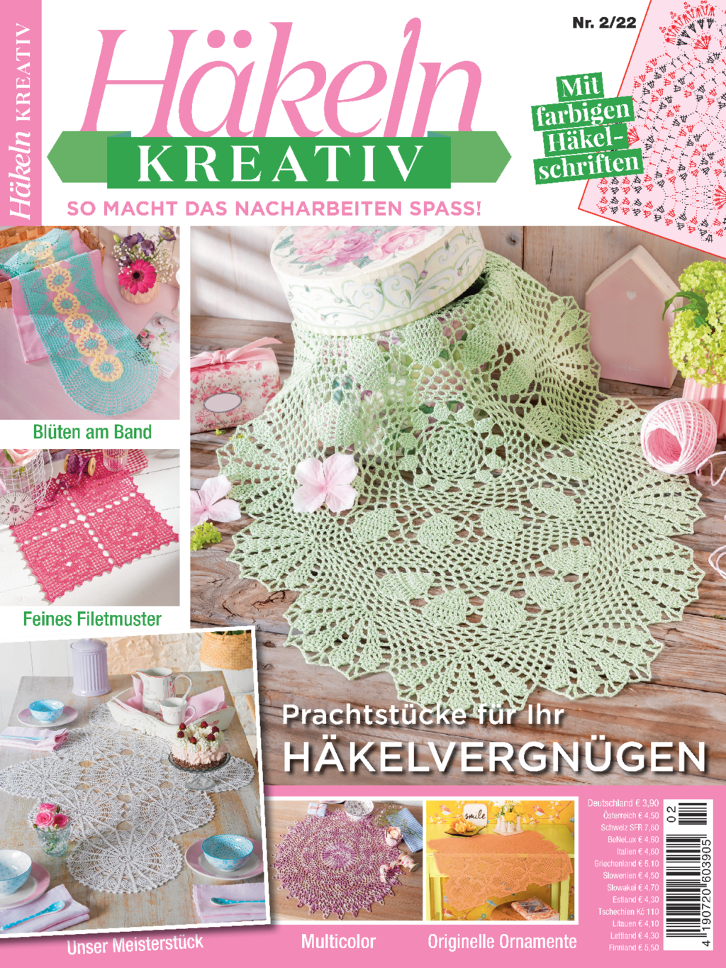 Häkeln kreativ Nr. 02/2022 - Prachtstücke für Ihr Häkelvergnügen Magazin Produktbild: Häkeln kreativ 02/2022 - Prachtstücke für Ihr Häkelvergnügen