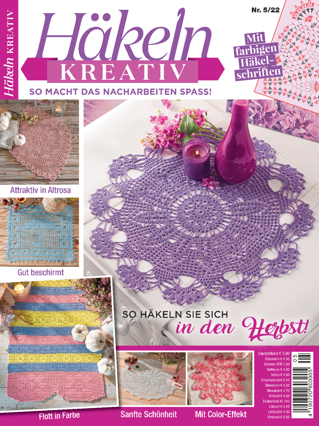 Magazin Produktbild: Häkeln kreativ 05/2022 - So häkeln Sie sich in den Herbst!