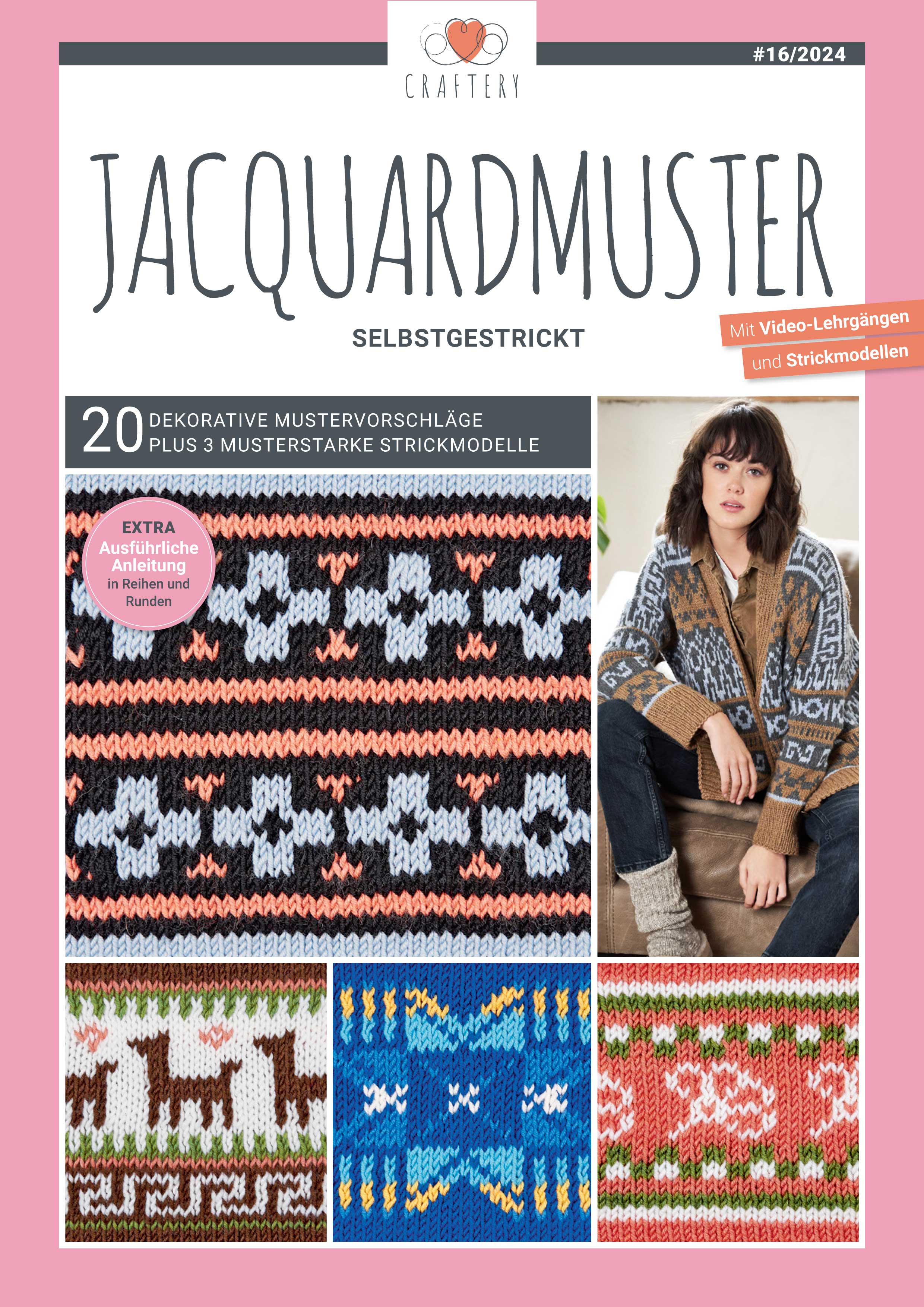 E-Magazin Nr. 16/2024: Musterschule Jacquardmuster Magazin Produktbild: E-Magazin Nr. 16/2024: Jacquardmuster