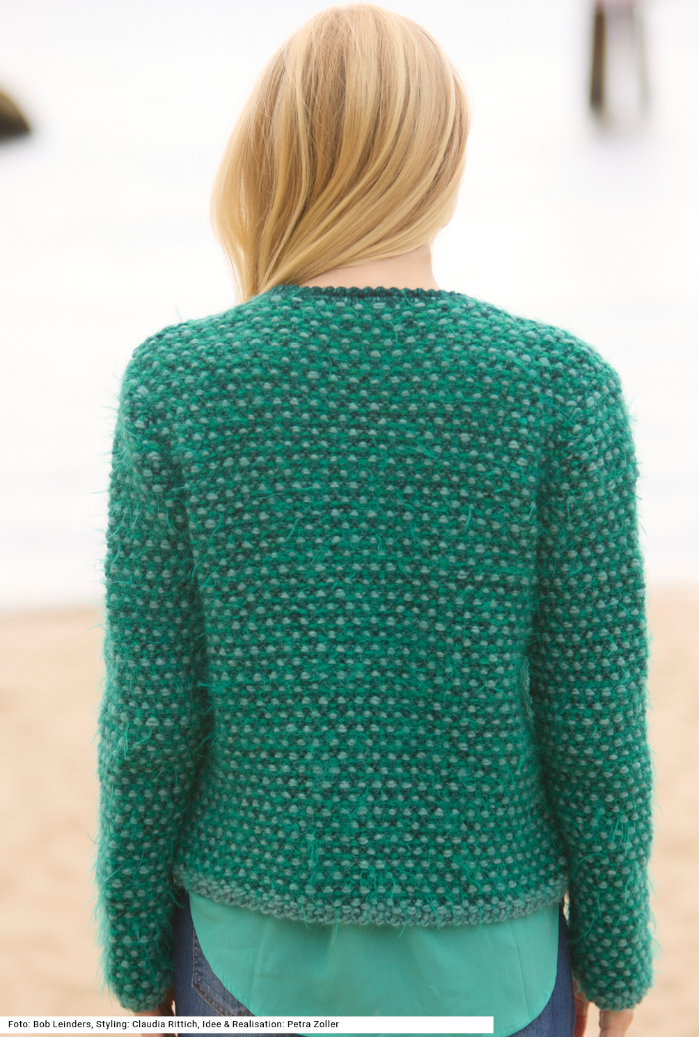 Modellansicht Bild 5: Jacke mit Hebemaschenmuster