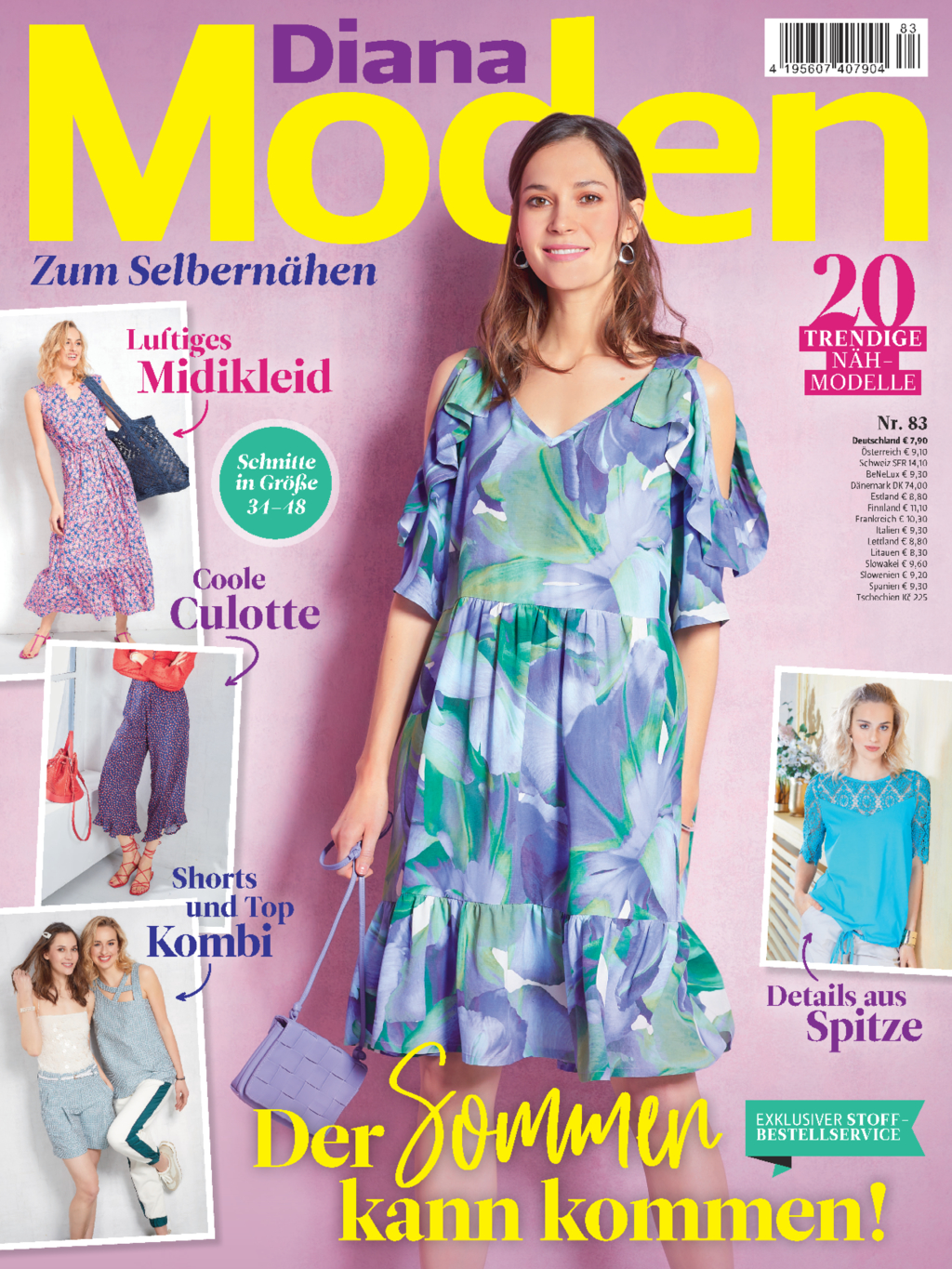 Sparpaket Produktbild: Näh Bundle NBu30/23: Näh-Style 20 075+Diana Moden 22 083+Nähtrends 20 003+Meine Nähmode SH MN 058