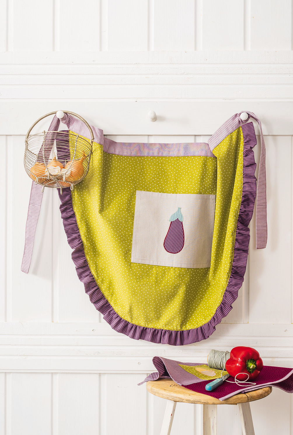 Modellansicht Bild 14: Genähte und bestickte Küchenhelfer, Accessoires und Deko-Objekte im Gemüsedesign